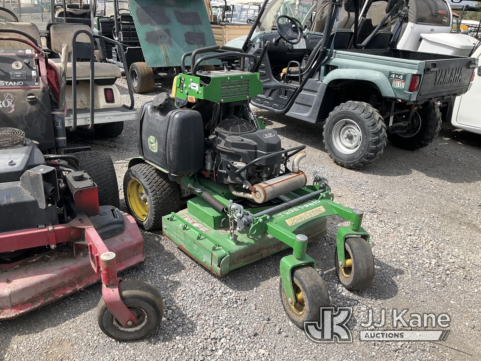 (Jurupa Valley, CA) John Deere 36 in Stand On Mower Not Running, Missing Key