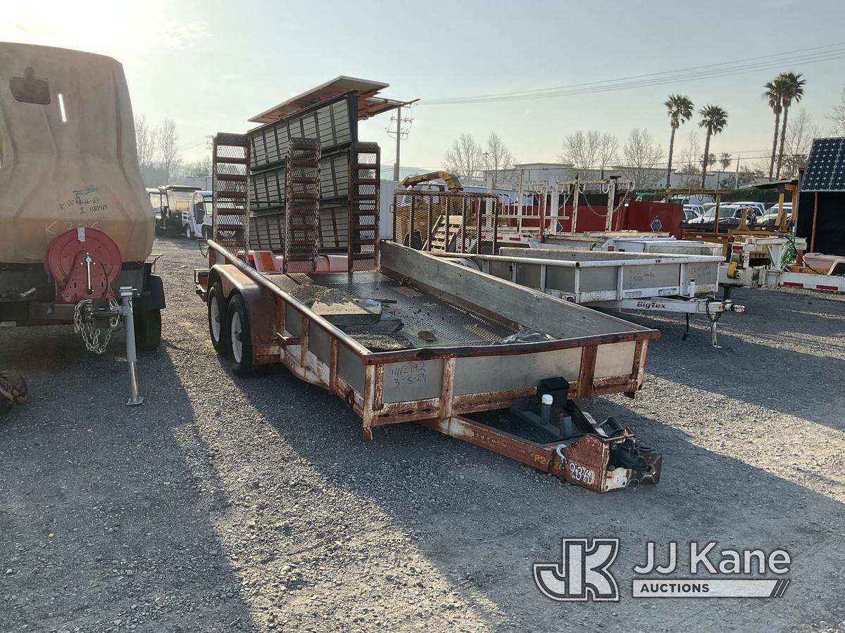 (Jurupa Valley, CA) 1997 Big Tex Cargo/Tool Trailer Body Rust , Trailer Length: 13ft 10in, Trailer W