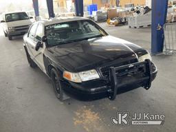 (Jurupa Valley, CA) 2011 Ford Crown Victoria Police Interceptor 4-Door Sedan Runs & Moves, Missing S