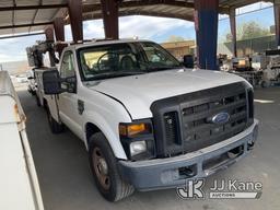 (Jurupa Valley, CA) 2009 Ford F-350 SD Service Truck Runs & Moves, Check Engine Light Is On, Broken