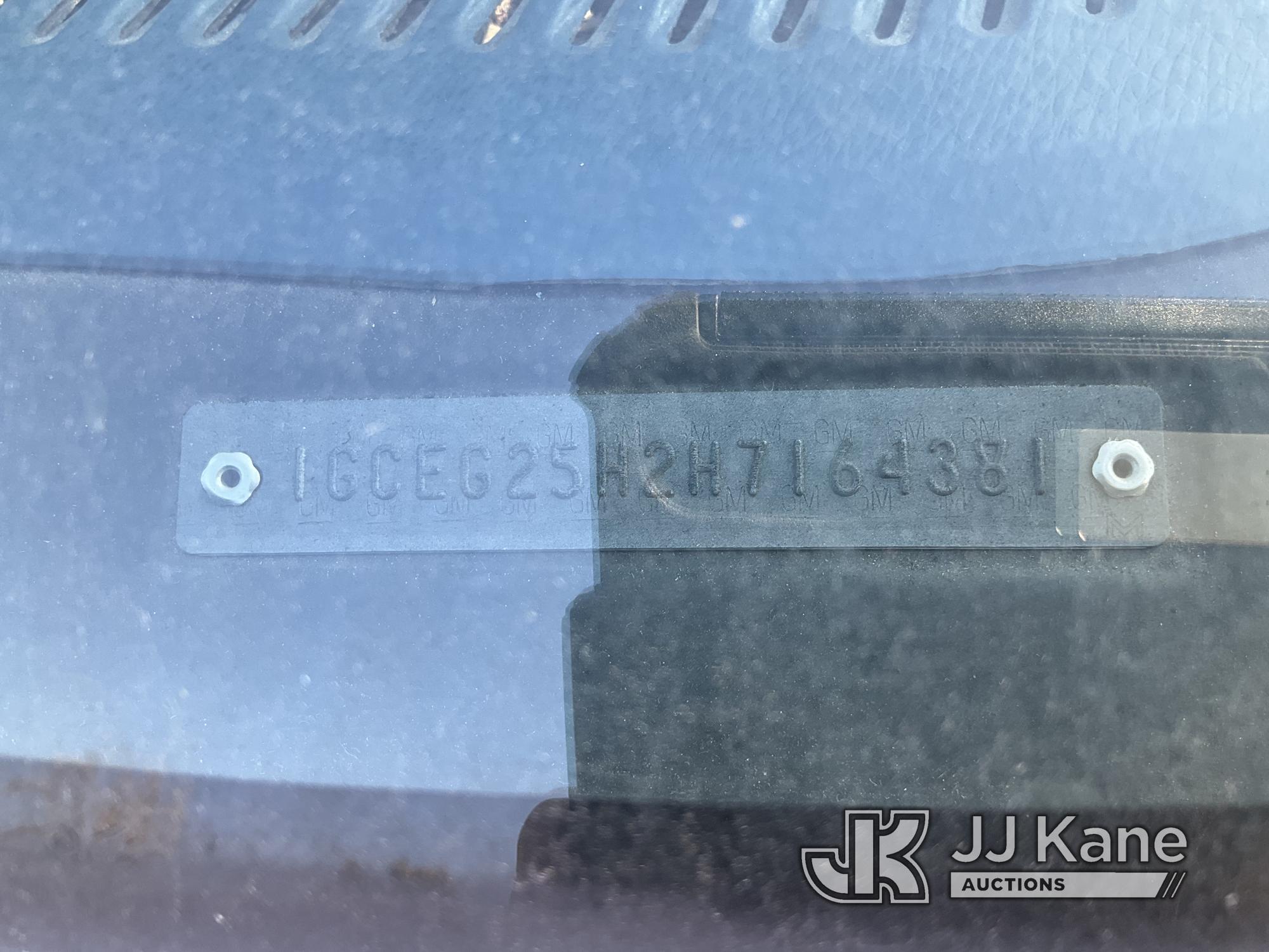 (Jurupa Valley, CA) 19087 Chevrolet G20 Cargo Van Not Running, Condition Unknown) (Missing Keys, Has