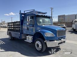 (Jurupa Valley, CA) 2009 Freightliner M2 106 Extended-Cab Flatbed Truck Runs & Moves, Check Engine L