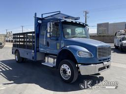 (Jurupa Valley, CA) 2009 Freightliner M2 106 Extended-Cab Flatbed Truck Runs & Moves, Check Engine L