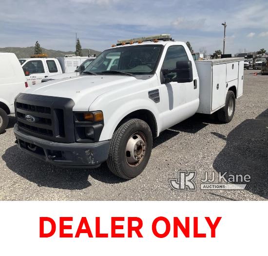 (Jurupa Valley, CA) 2010 Ford F-350 SD Dual Wheel Service Truck Runs & Moves, Engine Ticking, Passed