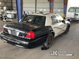 (Jurupa Valley, CA) 2011 Ford Crown Victoria Police Interceptor 4-Door Sedan Runs & Moves, Missing S