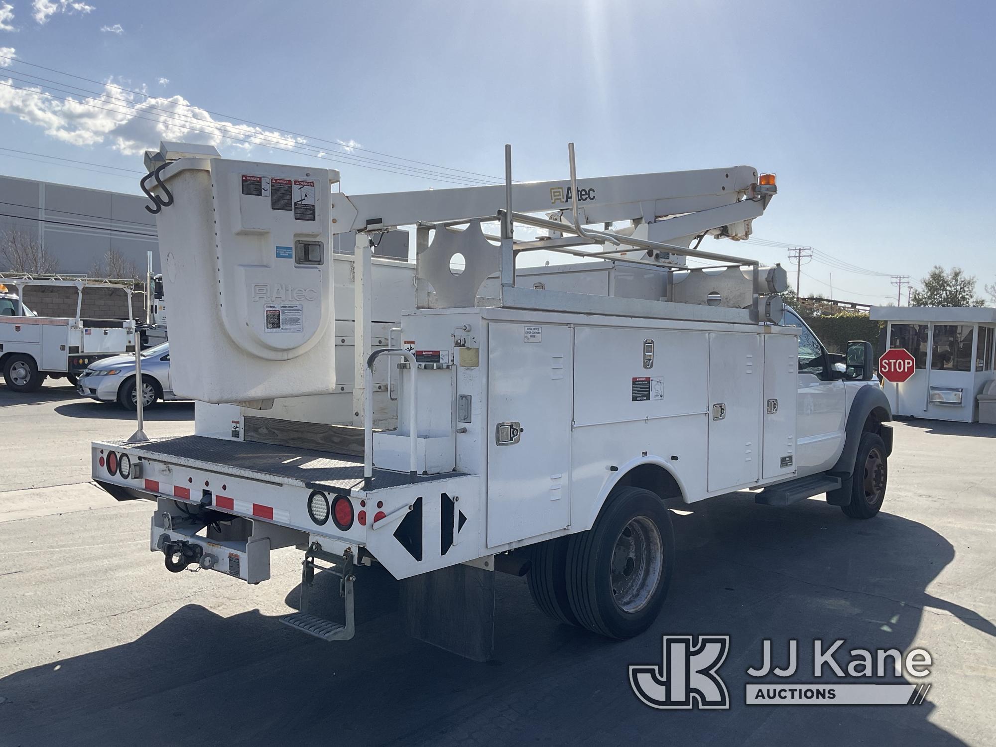 (Jurupa Valley, CA) Altec AT200A, Articulating & Telescopic Bucket mounted behind cab on 2013 Ford F