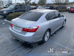 (Jurupa Valley, CA) 2013 HONDA ACCORD 4-Door Sedan Runs & Moves, Bad Tire, Has Recall, Front Bumper