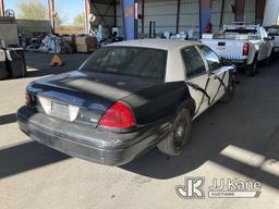 (Jurupa Valley, CA) 2011 Ford Crown Victoria Police Interceptor 4-Door Sedan Runs & Moves, Abs Light