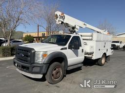 (Jurupa Valley, CA) Altec AT200A, Articulating & Telescopic Bucket mounted behind cab on 2013 Ford F
