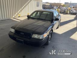 (Jurupa Valley, CA) 2011 Ford Crown Victoria Police Interceptor 4-Door Sedan Runs & Moves, Abs Light