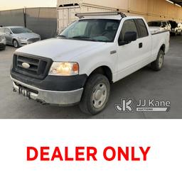 (Jurupa Valley, CA) 2006 Ford F150 4x4 Extended-Cab Pickup Truck Runs, Bad Brakes, Must Be Towed, Mi