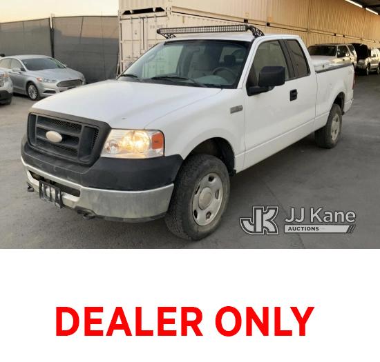 (Jurupa Valley, CA) 2006 Ford F150 4x4 Extended-Cab Pickup Truck Runs, Bad Brakes, Must Be Towed, Mi