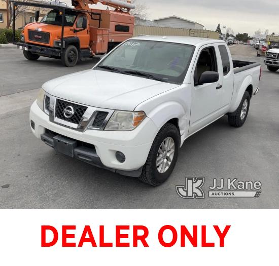 (Jurupa Valley, CA) 2014 Nissan Frontier Extended-Cab Pickup Truck Runs & Moves, Air Bag Light Is On