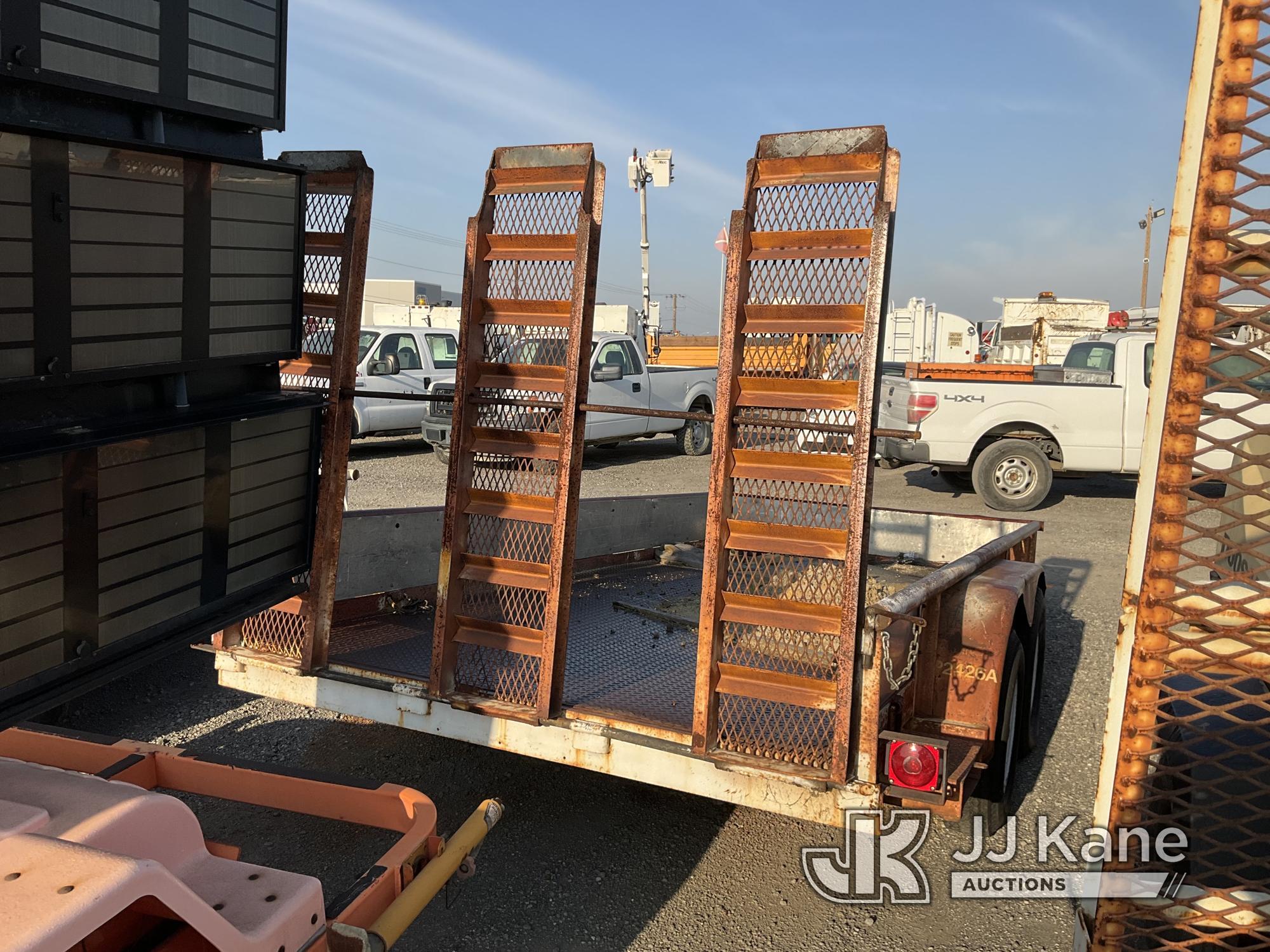 (Jurupa Valley, CA) 1997 Big Tex Cargo/Tool Trailer Body Rust , Trailer Length: 13ft 10in, Trailer W