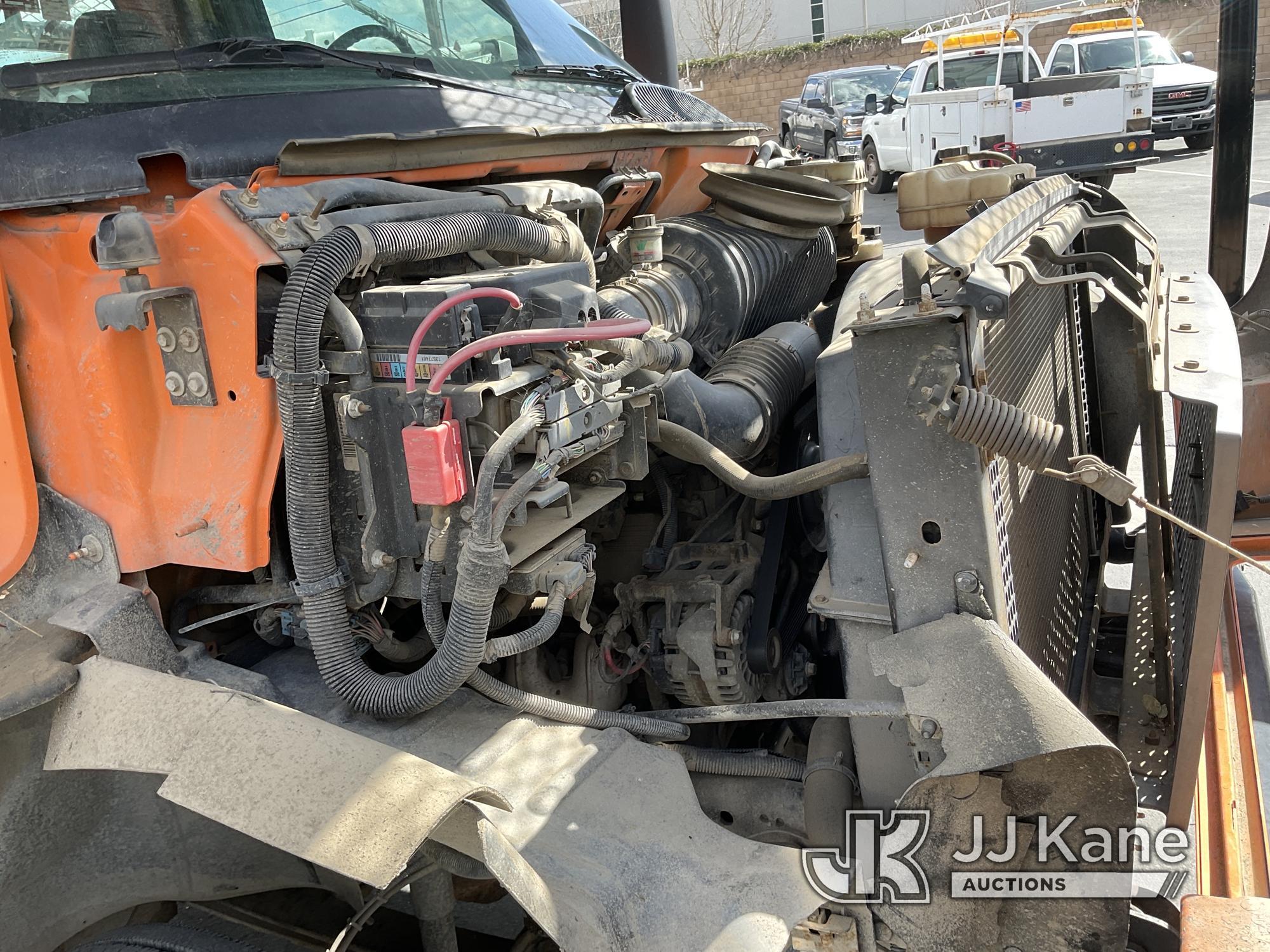 (Jurupa Valley, CA) Altec LRV56, , 2009 GMC C7500 Chipper Dump Truck, Weak engine and bad transmissi