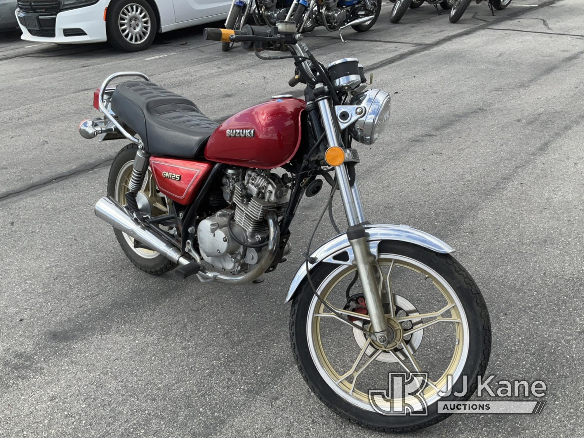 (Salt Lake City, UT) 1993 Suzuki GN125 Motorcycle Not Running, Condition Unknown