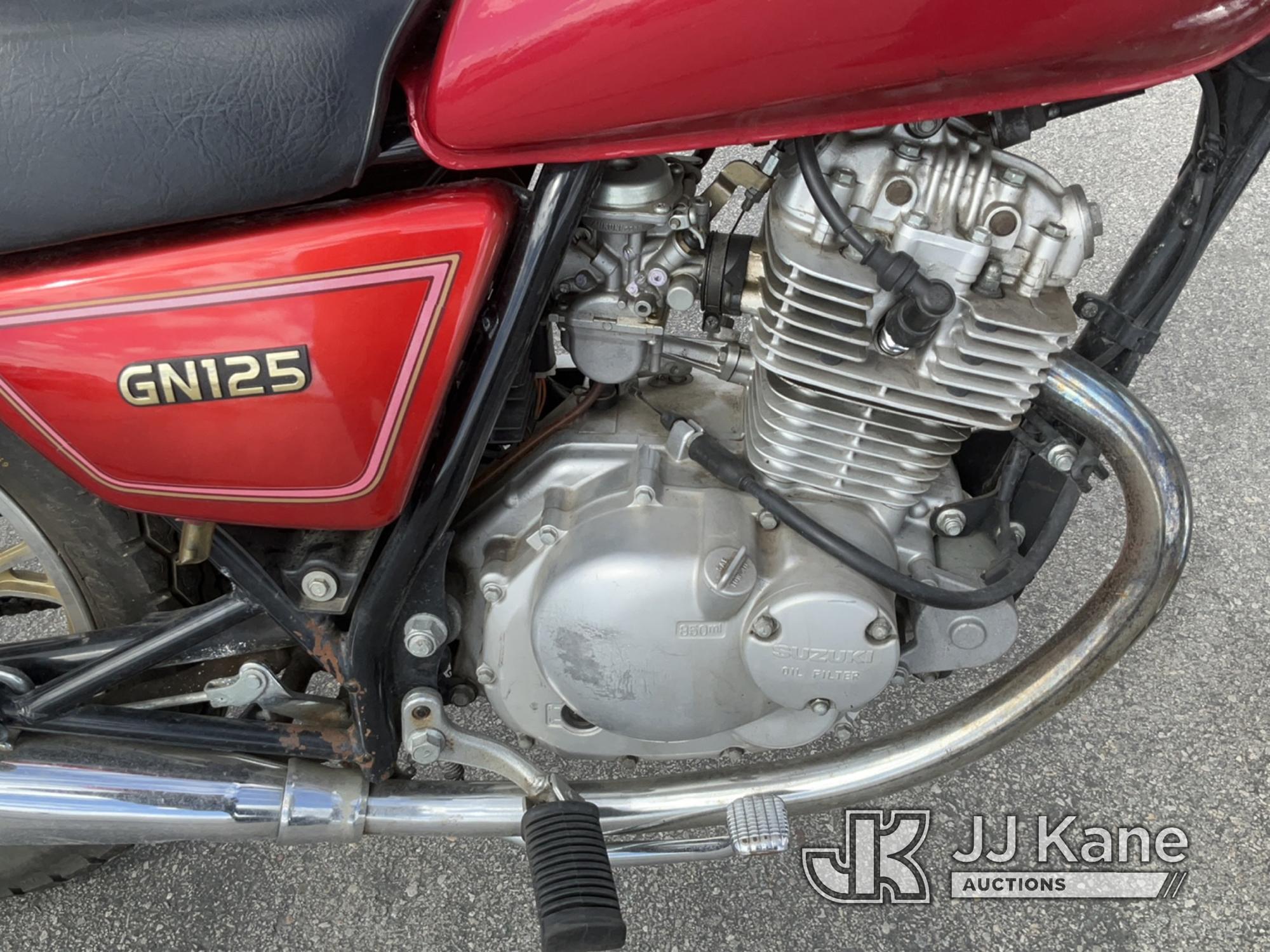 (Salt Lake City, UT) 1993 Suzuki GN125 Motorcycle Not Running, Condition Unknown
