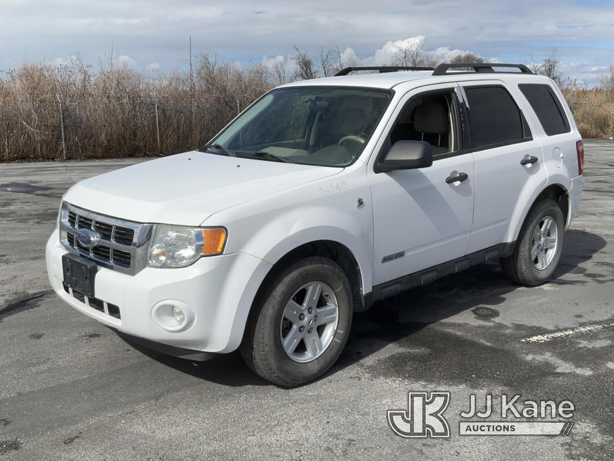 (Salt Lake City, UT) 2008 Ford Escape Hybrid AWD 4-Door Sport Utility Vehicle Runs & Moves) (Bad Hyb