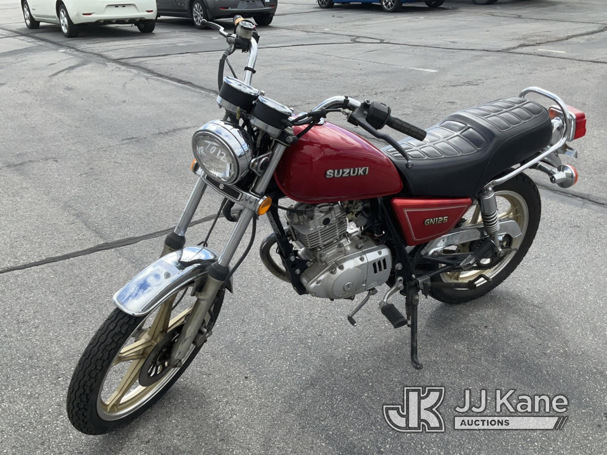 (Salt Lake City, UT) 1993 Suzuki GN125 Motorcycle Not Running, Condition Unknown