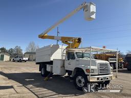 (Casper, WY) TECO S5-55I2P-2TRS1, Over-Center Bucket Truck mounted behind cab on 1998 Ford F800 Chip