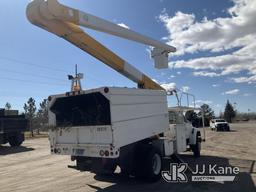 (Casper, WY) TECO S5-55I2P-2TRS1, Over-Center Bucket Truck mounted behind cab on 1998 Ford F800 Chip