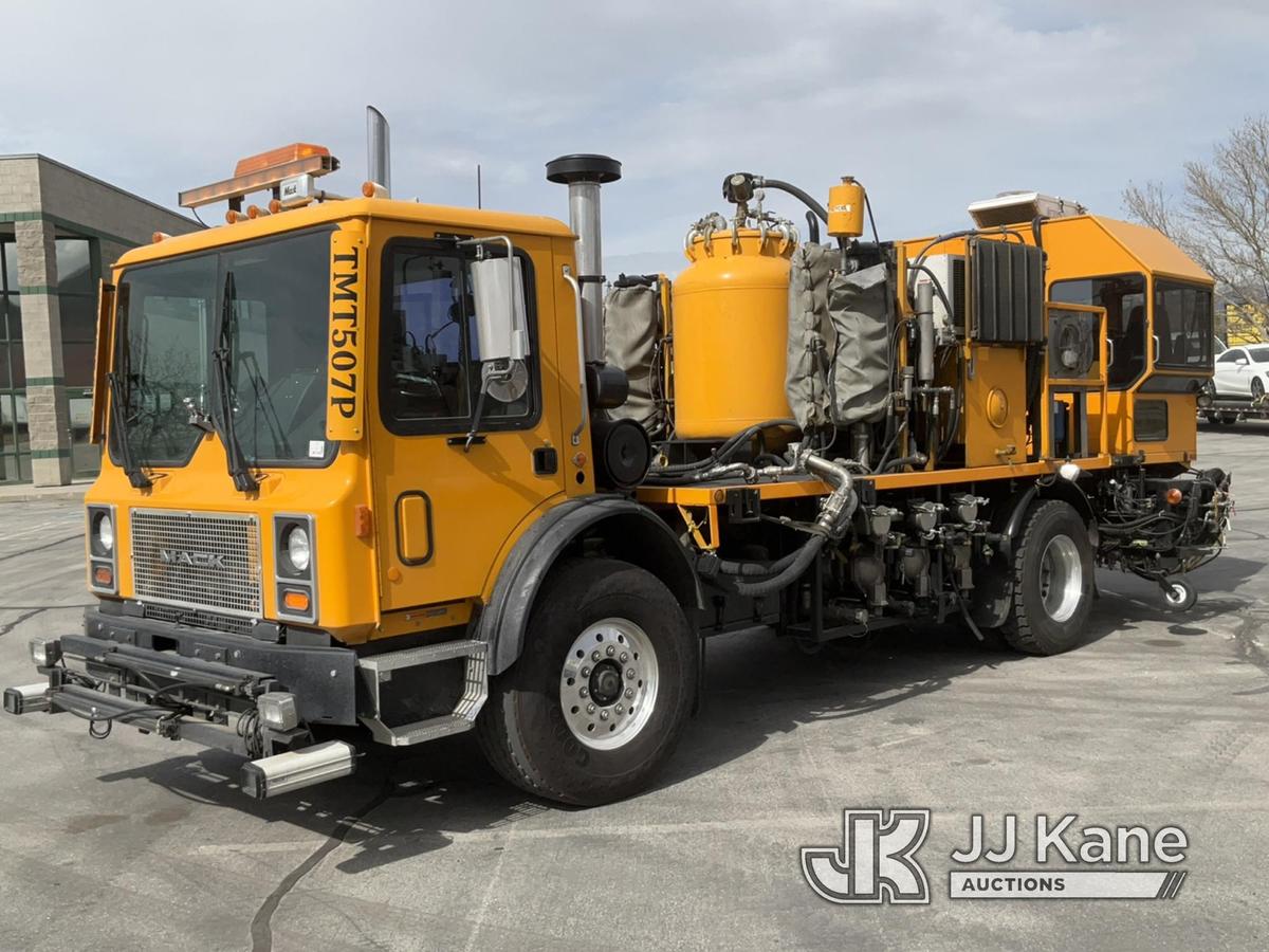 (Salt Lake City, UT) 2002 Mack MR690P Striper Runs & Moves