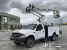 (Salt Lake City, UT) Altec AT37G, Articulating & Telescopic Bucket Truck mounted behind cab on 2004