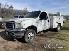 (Oakhurst, CA) 2004 Ford F350 4x4 Service Truck Runs & Moves) (Jump to Start