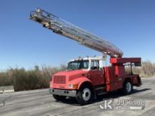 (Salt Lake City, UT) Willkie 60, rear mounted on 1998 International 4700 Flatbed/Utility Truck Runs,