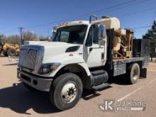 (Castle Rock, CO) 2008 International 7400 Flatbed/Utility Truck Runs, Moves & Operates