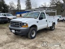 (Oakhurst, CA) 2001 Ford F350 4x4 Service Truck Runs & Moves