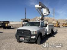 (Las Vegas, NV) Versalift SST40EIH-01, Articulating & Telescopic Bucket Truck mounted behind cab on