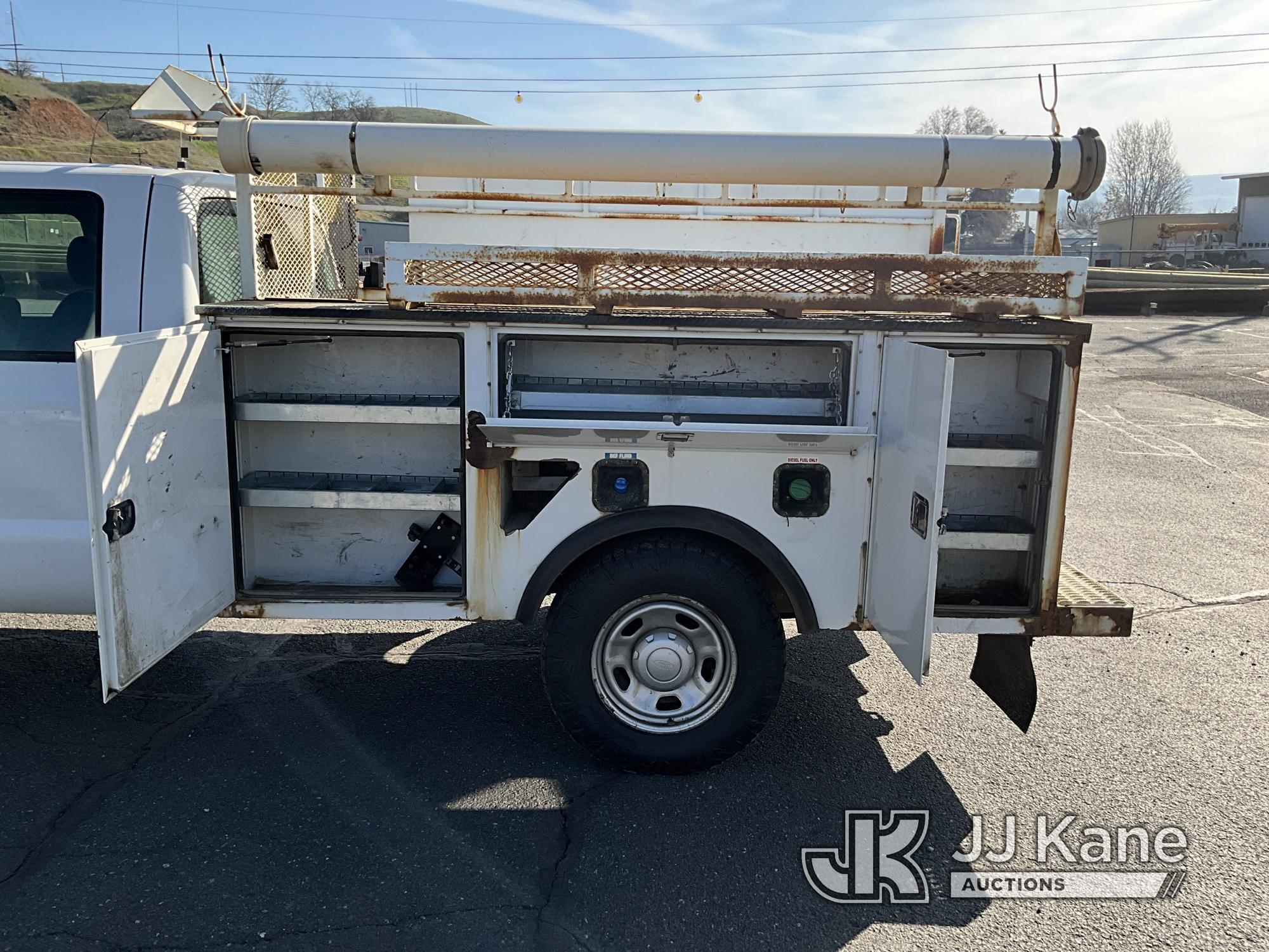 (Lewiston, ID) 2012 Ford F350 4x4 Crew-Cab Service Truck Runs with Engine Tick/Issues & Moves) (Sell