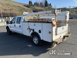 (Lewiston, ID) 2012 Ford F350 4x4 Crew-Cab Service Truck Runs with Engine Tick/Issues & Moves) (Sell