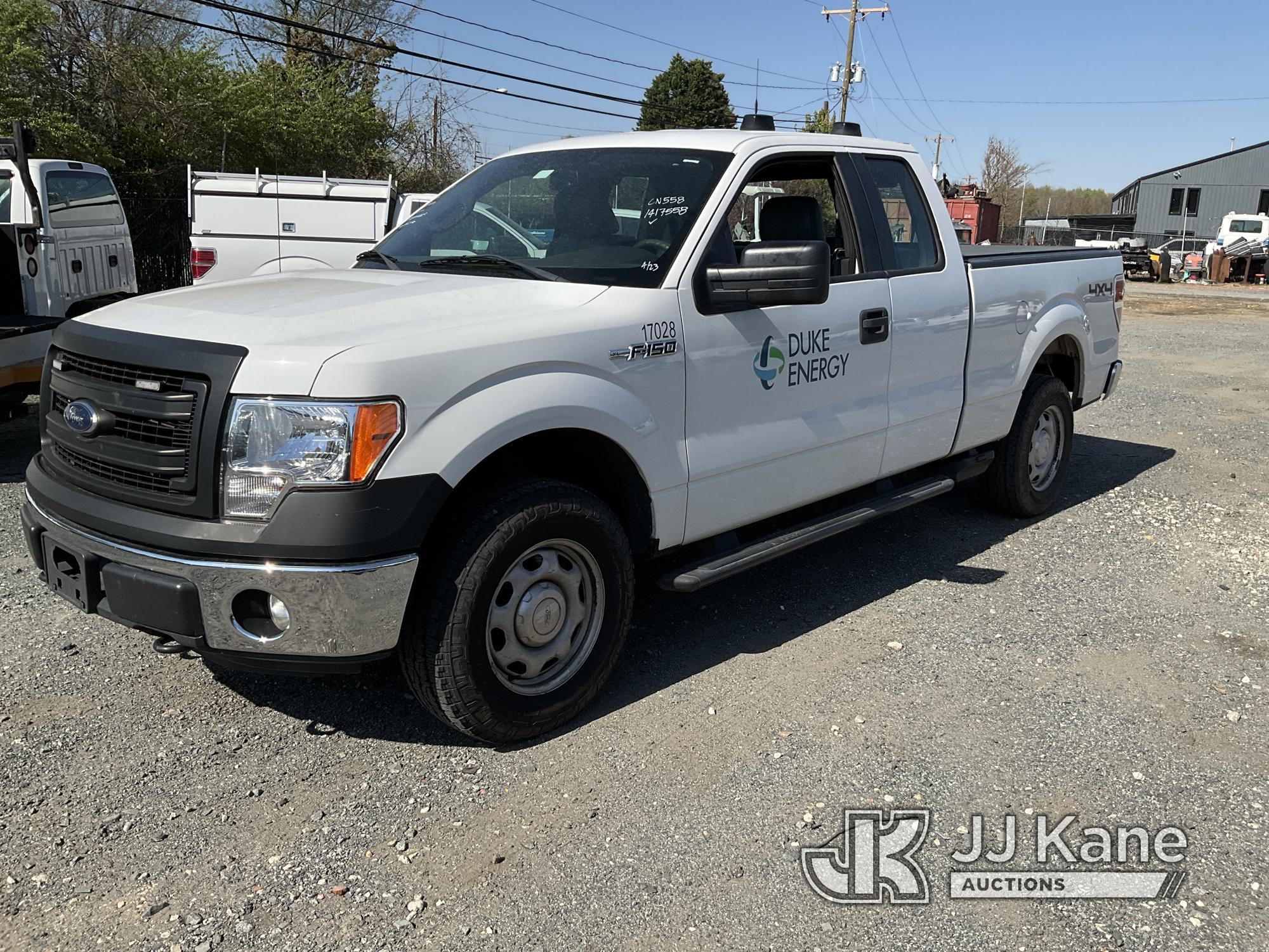 (Charlotte, NC) 2014 Ford F150 4x4 Extended-Cab Pickup Truck Duke Unit) (Runs & Moves