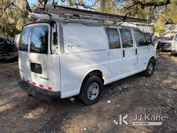 (Tampa, FL) 2004 Chevrolet Express G3500 Cargo Van Runs & Moves) (Jump To Start, Right Rear Damage,