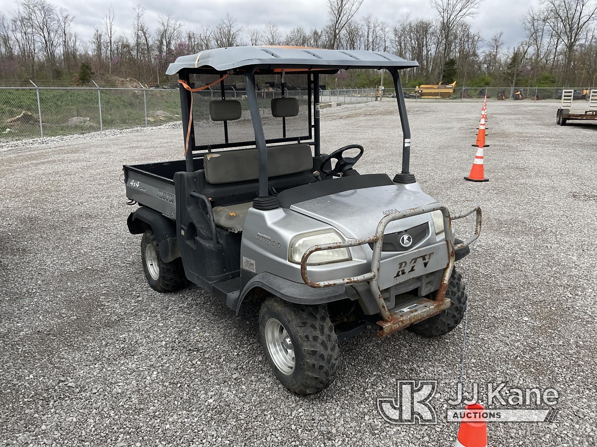 (Verona, KY) 2008 Kubota RTV900 4x4 Utility Cart No Title) (Not Running, Condition Unknown, Cranks,