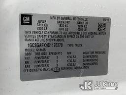 (Verona, KY) 2012 Chevrolet Express G1500 Cargo Van Runs & Moves) (Engine Noise, Rust & Body Damage