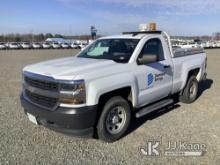 2018 Chevrolet Silverado 1500 4x4 Pickup Truck Runs) (Bad Trans, Does Not Move, Body/Paint Damage