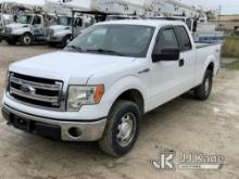 2013 Ford F150 4x4 Extended-Cab Pickup Truck Runs & Moves) (TPMS & Airbag Light On, Hood Latch Broke