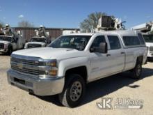 2015 Chevrolet Silverado 3500HD 4x4 Crew-Cab Pickup Truck Runs & Moves) (Check Engine Light On, Crac