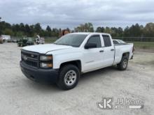 2015 Chevrolet Silverado 1500 4x4 Extended-Cab Pickup Truck Runs & Moves) (Seller States: Engine Iss
