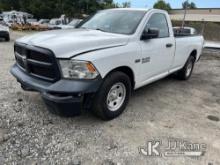 2015 Dodge Ram 1500 Pickup Truck Runs) (Wrecked, Body Damage, Cracked Windshield, Runs W/ Jump Box O