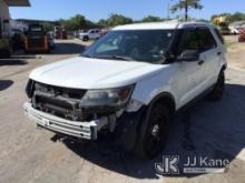 2017 Ford Explorer AWD Police Interceptor Sport Utility Vehicle CERTICIATE OF DESTRUCTION ONLY) (Run