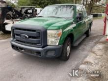 (Tampa, FL) 2012 Ford F250 Extended-Cab Pickup Truck Not Running, Condition Unknown, No Key, Jump fo