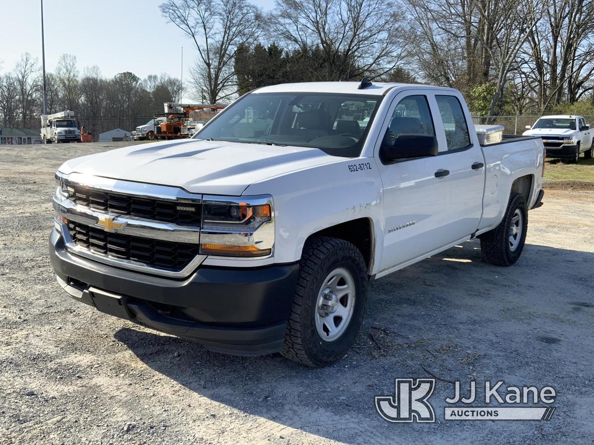 (Shelby, NC) 2018 Chevrolet Silverado 1500 4x4 Extended-Cab Pickup Truck Runs & Moves) (Check Engine