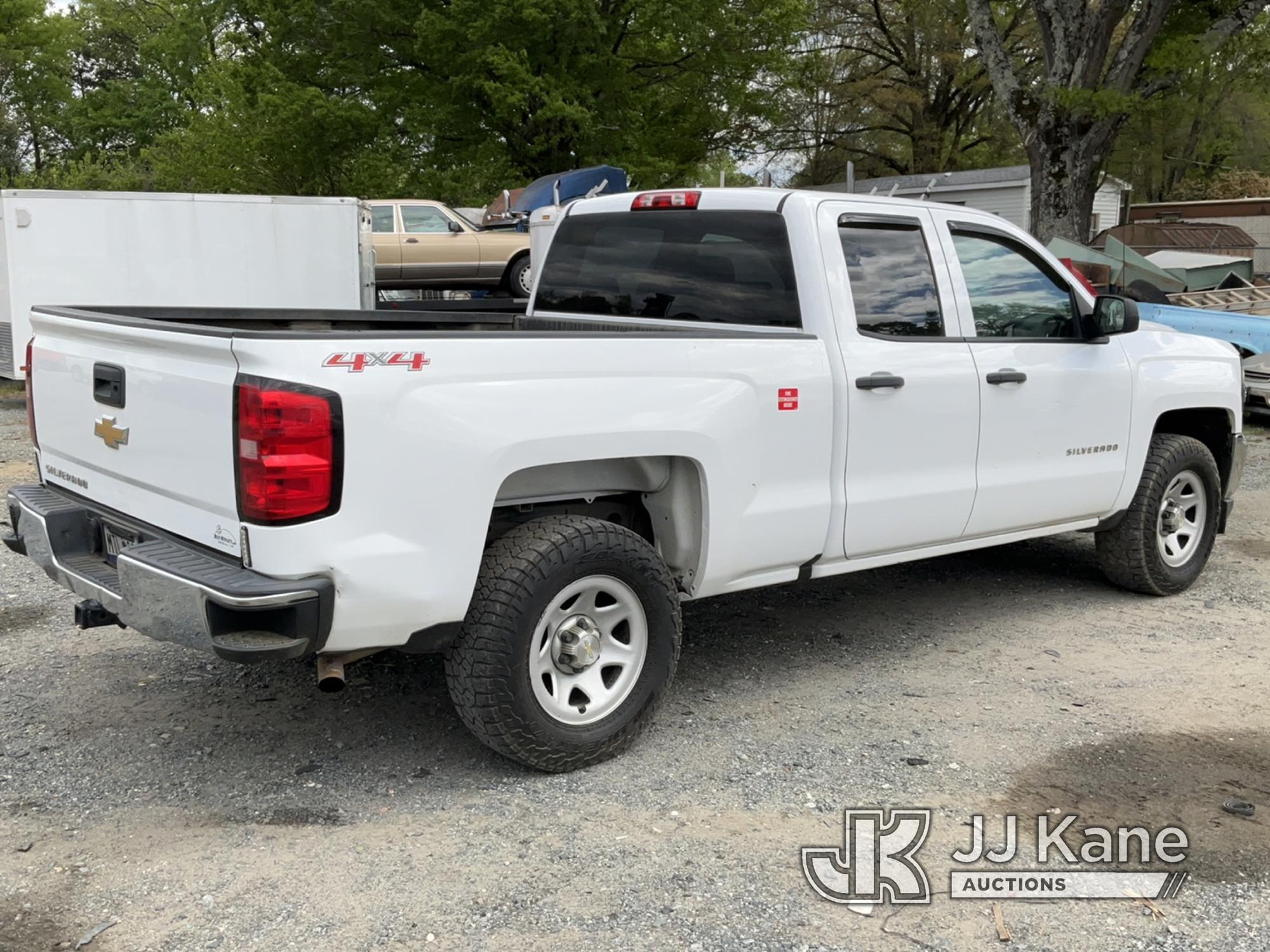 (Charlotte, NC) 2016 Chevrolet Silverado 1500 4x4 Extended-Cab Pickup Truck Runs & Moves) (Check Eng