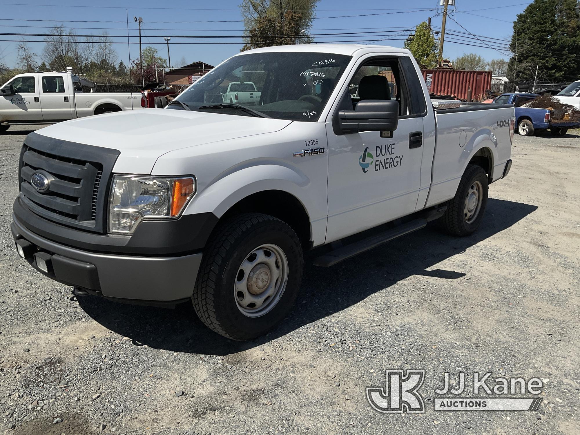 (Charlotte, NC) 2011 Ford F150 4x4 Pickup Truck Duke Unit) (Runs & Moves) (Body Damage