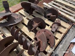 (Westlake, FL) Pallet of 6 (six) Auger Bits for 2 1/2 Kelly Bar NOTE: This unit is being sold AS IS/