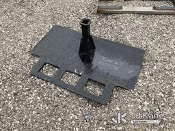 (Verona, KY) Reese Hitch Plate Skid Steer Attachment (Condition Unknown) NOTE: This unit is being so